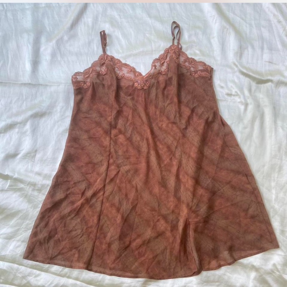 Victoria's Secret Brown Lace Chemise